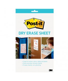 Post-it® Super Sticky Dry Erase Surface DEF Retail, 7 in. x 11.375 in. (177 mm x 288 mm)