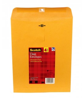 Scotch™ Clasp Envelopes, CLSP912-4, 9 in x 12 in