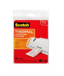 Scotch™ Thermal Pouches TP5902-20 for items ups to 3.70 in x 5.27 in