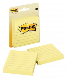 Post-it® Notes 630PK2 3 in x 3 in (7.62 cm x 7.62 cm) Canary Yellow, Lined