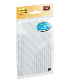 Post-it® Super Sticky Notes on Grid Paper 4621-2SSGRID, 2 Pads/Pack