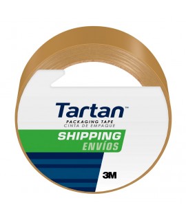 Tartan™ Shipping Packaging Tape 3710T, 1.88 in x 54.6 yd (48 mm x 50 m), Tan