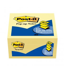 Post-it® Pop-up Notes 3301-4CY, 3 in x 3 in (76 mm x 76 mm)
