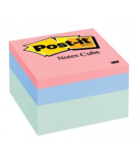 Post-it® Note Cube 2056-PP, 3x3 in, 490 Sheets, Seafoam Wave,