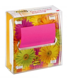 Post-it® Pop-up Notes Dispenser DS330-LSP, 3 in x 3 in with Insert for dispenser