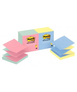 Post-it® Pop-up Notes R330-U-ALT, 3 in x 3 in (76 mm x 76 mm) Ultra Colors, Alternating Colors in Pads