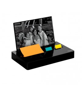 Post-it® Pop-up Note and Flag Dispenser PH-100-BK, with Photo Frame, Black