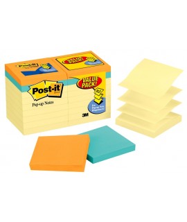 Post-it® Pop-up Notes R330-14-4B, 3 in x 3 in (76 mm x 76 mm)