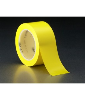 3M™ Vinyl Tape 471 Yellow, 1/4 in x 36 yd 5.2 mil, 144 per case Bulk