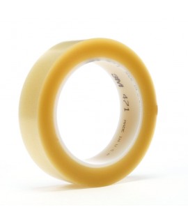 3M™ Vinyl Tape 471 Transparent, 1/2 in x 36 yd 5.2 mil, 72 per case Bulk