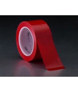 3M™ Vinyl Tape 471 Red, 1/2 in x 36 yd 5.2 mil, 72 per case Bulk