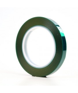 3M™ Polyester Tape 8992 Green, .5 in x 72 yd 3.2 mil, 72 rolls per case Bulk