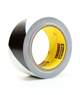 3M™ Safety Stripe Tape 765DC Black/White, 2 in x 36 yd 5.0 mil, 12 individually wrapped rolls per case Conveniently Packaged