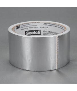 Scotch® Aluminum Foil Tape 3311 Silver, 60 in x 600 yd 3.6 mil, 2 rolls per case
