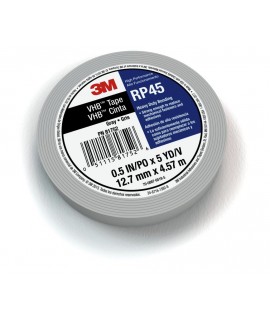 3M™ VHB™ Tape RP45 Gray, 3/4 in x 5 yd x 1/25 in, 12 per case