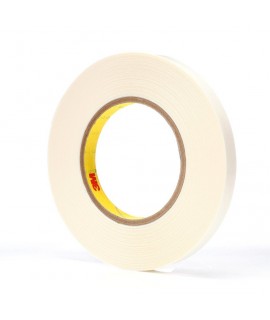 3M™ Double Coated Tape 9579 White, 0.5 in x 36 yd 9 mil, 72 rolls per case