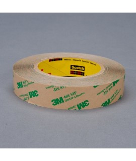 3M™ Adhesive Transfer Tape 468MP Clear, 0.5 in x 60 yd 5 mil, 72 rolls per case