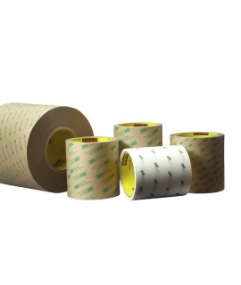 3M™ Double Coated Tape 9828PC Clear, 54 in x 250 yd 4 mil, 1 roll per case