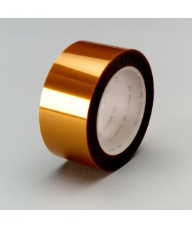 3M™ Linered Low-Static Polyimide Film Tape 5433 Amber, 2 in x 36 yd 2.7 mil, 6 per case Bulk