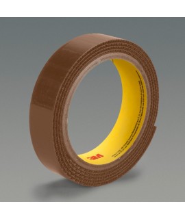 3M™ Fastener SJ3519FR Hook Flame Resistant S028 Cocoa Brown, 1 in x 50 yd 0.15 in Engaged Thickness, 3 per case Bulk