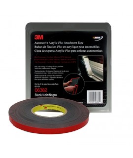 3M™ Acrylic Plus High-Bond Tape 06382 Black, 1/2 in x 20 yd, 12 rolls per case