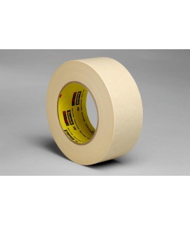 3M™ Crepe Masking Tape 202 Tan, 36 mm x 55 m 6.3 mil, 24 per case Bulk