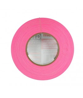 3M™ Premium Matte Cloth (Gaffers) Tape GT1 Fluorescent Pink, 24 mm x 50 m 11 mil, 48 rolls per case