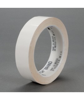 3M™ Polyester Film Tape 850 White, 1/2 in x 72 yd 1.9 mil, 72 per case Bulk
