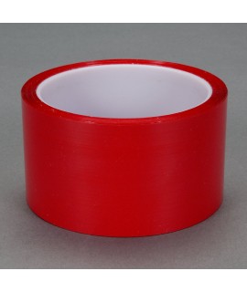 3M™ Polyester Film Tape 850 Red, 3 in x 72 yd 1.9 mil, 12 per case Bulk