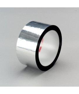 3M™ Polyester Film Tape 850 Silver, 1-1/2 in x 72 yd 1.9 mil, 24 per case Bulk