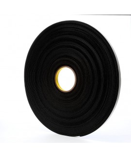3M™ Vinyl Foam Tape 4508 Black, 1/2 in x 36 yd, 18 per case