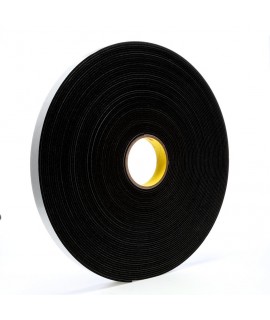 3M™ Vinyl Foam Tape 4508 Black, 1 in x 36 yd, 9 per case