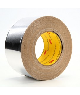 3M™ Aluminum Foil Tape 439 Silver, 2-4/5 in x 120 yd 3.1 mil, 3 rolls per case Bulk
