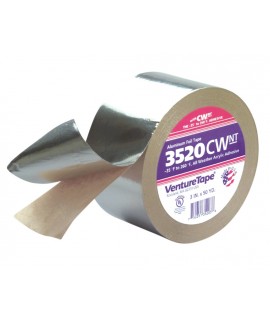 3M™ Venture Tape™ Aluminum Foil Tape 3520CW Natural Aluminum, 55 in x 250 yd 2.0 mil, 1 per case