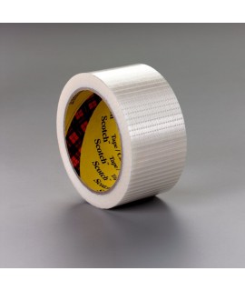 Scotch® Bi-Directional Filament Tape 8959 Clear, 12 in x 720 yd, 1 roll per case