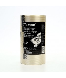 Tartan™ Filament Tape 8934 Clear, 24 mm x 55 m, 36 rolls per case