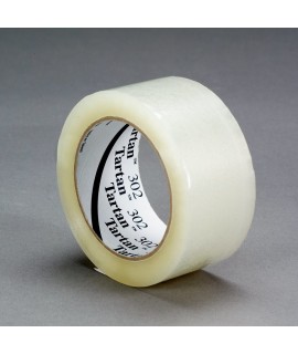 Tartan™ Box Sealing Tape 302 Clear, 48 mm x 100 m, 36 rolls per case Bulk