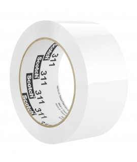Scotch® Box Sealing Tape 311 White, 48 mm x 100 m, 36 per case Bulk