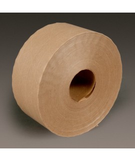 3M™ Water Activated Paper Tape 6144 Natural Economy Reinforced, 70 mm x 450 ft, 10 rolls per case Bulk