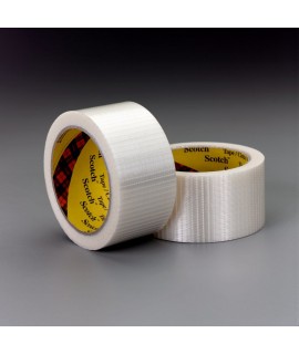 Scotch® Bi-Directional Filament Tape 8959 Clear, 48 in x 180 yd, 1 roll per case