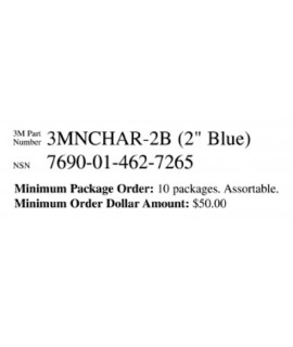 3M™ Diamond Grade™ Ship Board Letters 3MNCHAR-2B2, 3975 Blue, "2", 2 in, 10/pkg