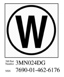3M™ Diamond Grade™ Damage Control Sign 3MN024DG "Cir William", 2 in x 2 in, 10 per package