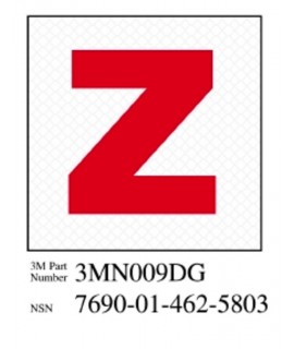 3M™ Diamond Grade™ Damage Control Sign 3MN009DG "Zebra", 2 in x 2 in, 10 per package