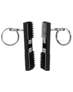2088612O_two-black-plastic-substrate-keychains-attached-with-hook-and-loop-on-the-ends-to-show-strength-of-the