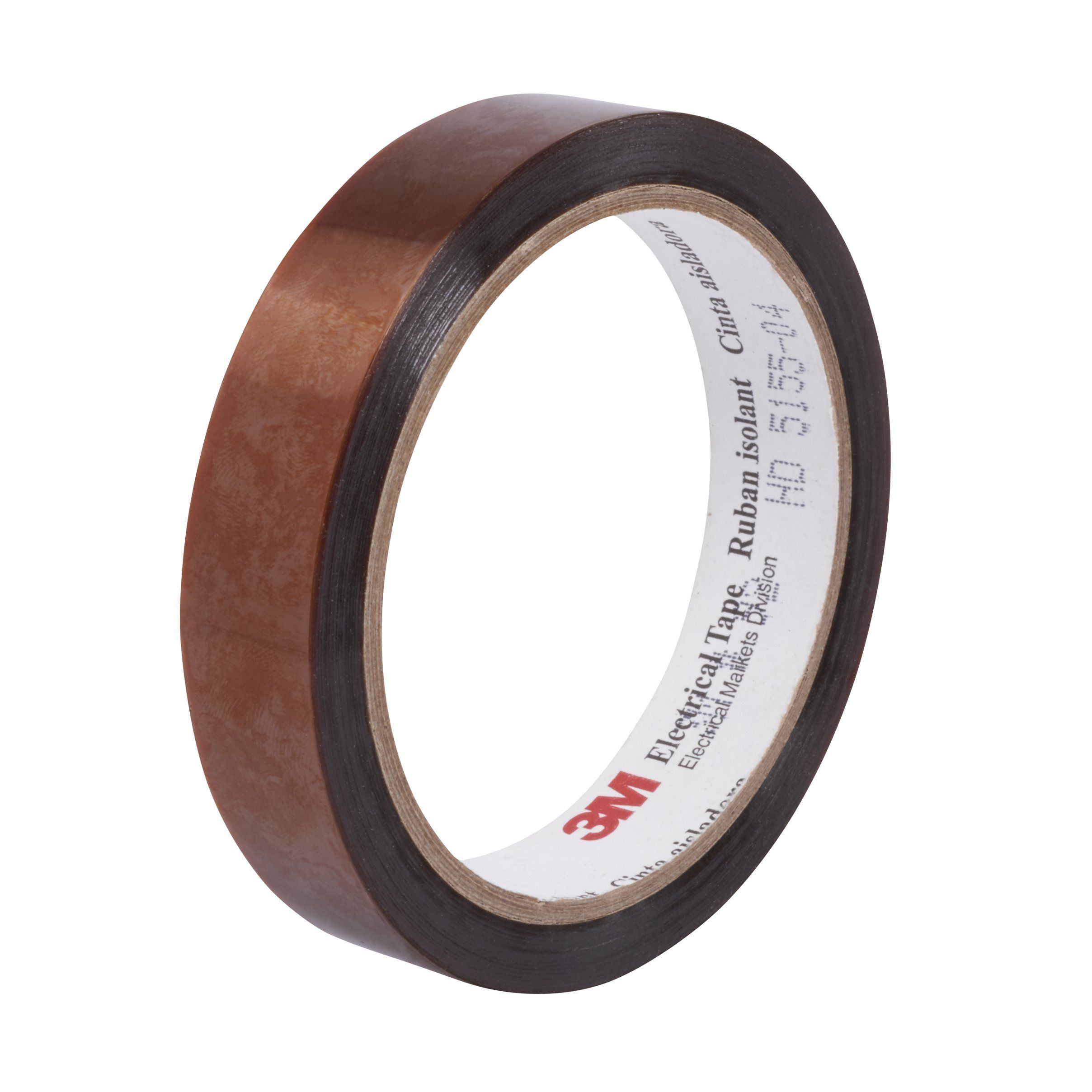 3M™ Polyimide Film Electrical Tape 92, Amber, Silicone Adhesive, 1-mil film, 3/8 in x 36 yds (9,52mm x 33m), 24/Case