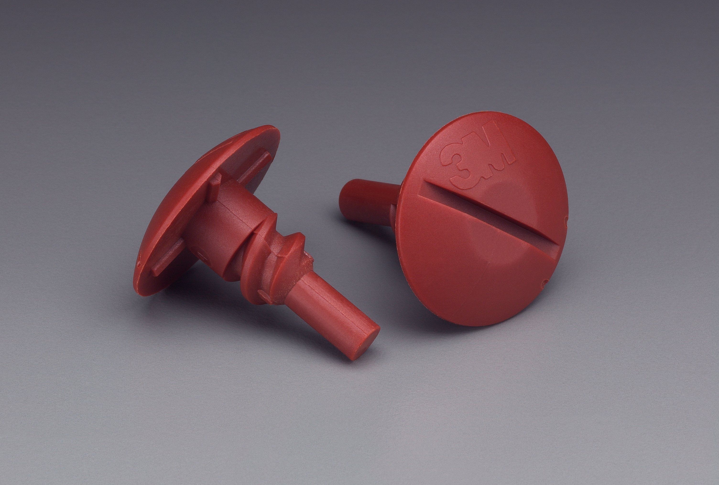 3M™ Roloc™ + Button 7, 3/8 in Red