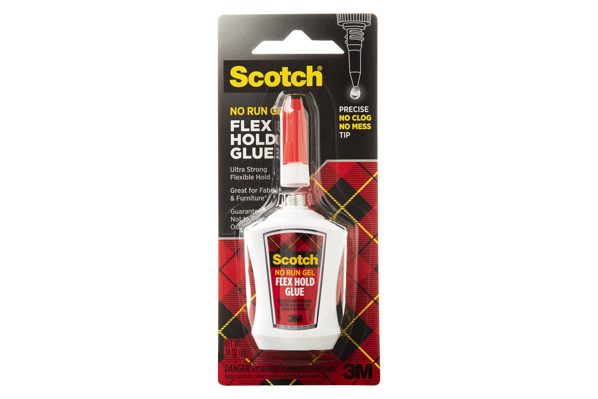 Scotch® Flex Hold Glue in Precision Applicator ADH670, .14 oz (4 g)