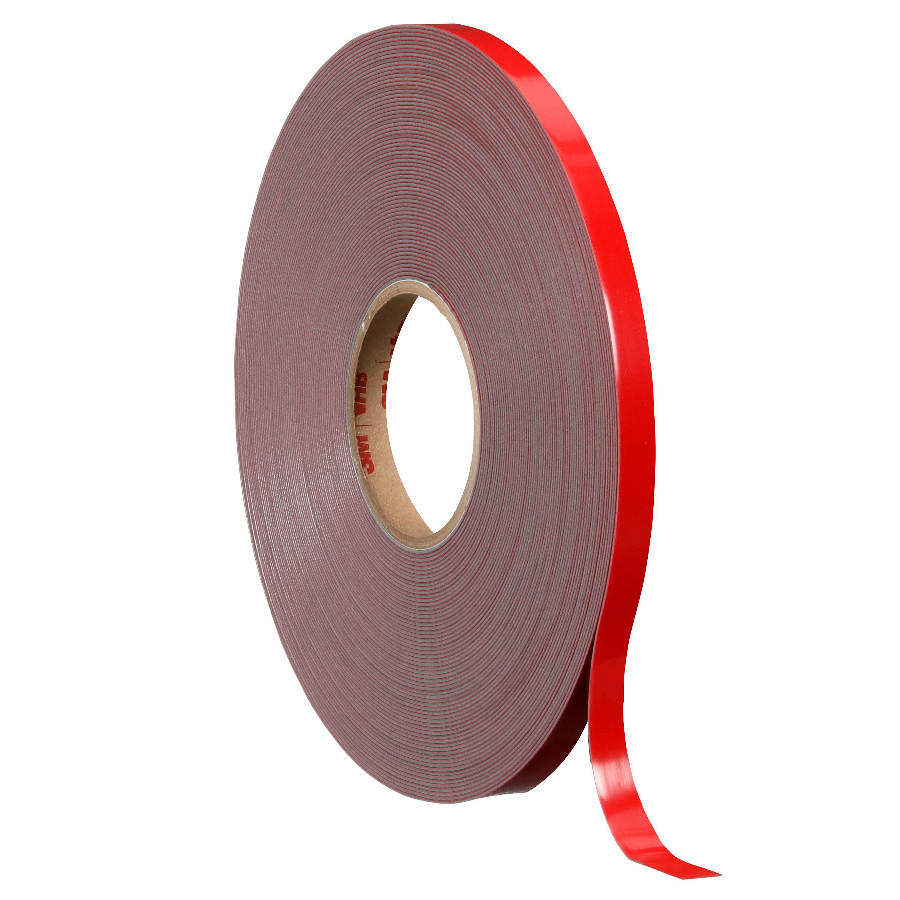 3M™ VHB™ Tape 4611, Dark Gray, 1/2 in x 36 yd, 45 mil, Small Pack, 4 Roll/Case