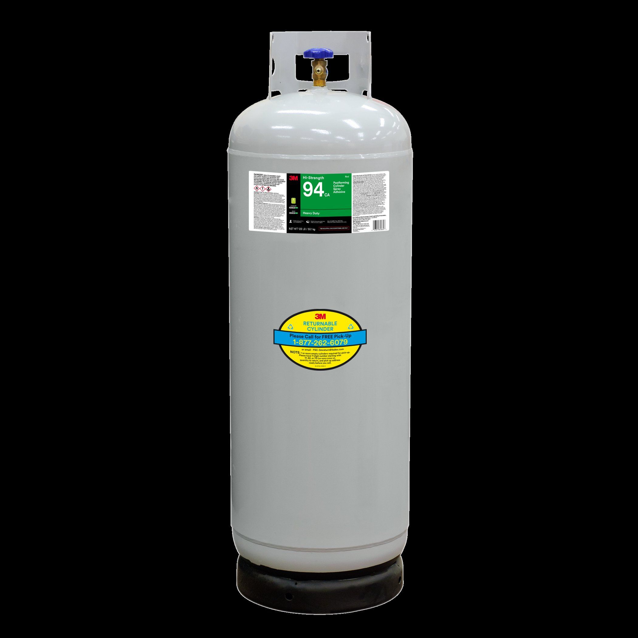 3M™ Hi-Strength Postforming 94 CA Cylinder Spray Adhesive, Red, Intermediate Cylinder (Net Wt 128 lb)